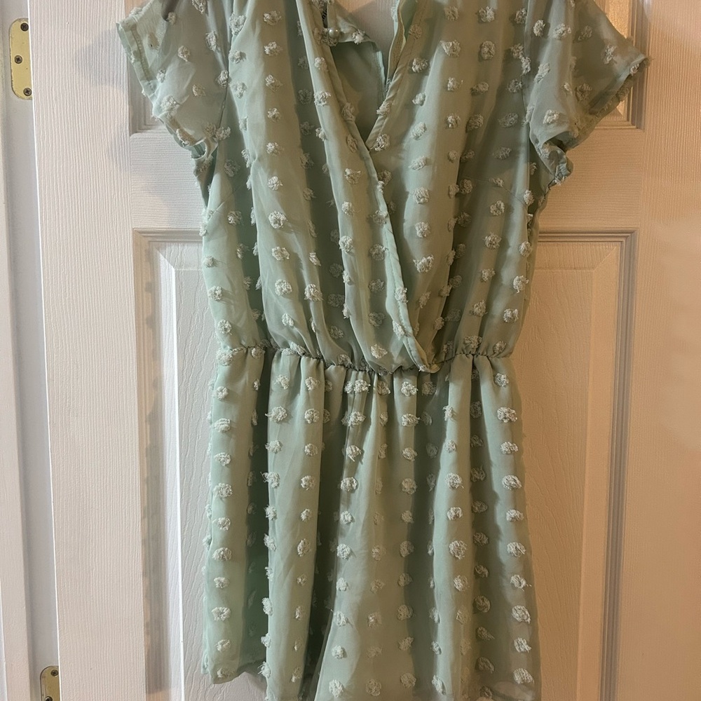 Mint Green Textured Dress